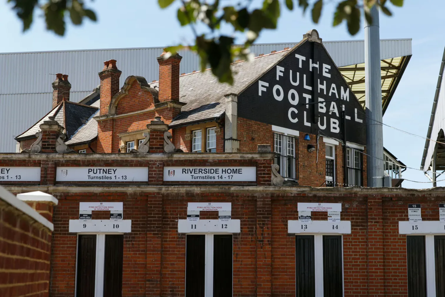 Interior of Fulham Football Club