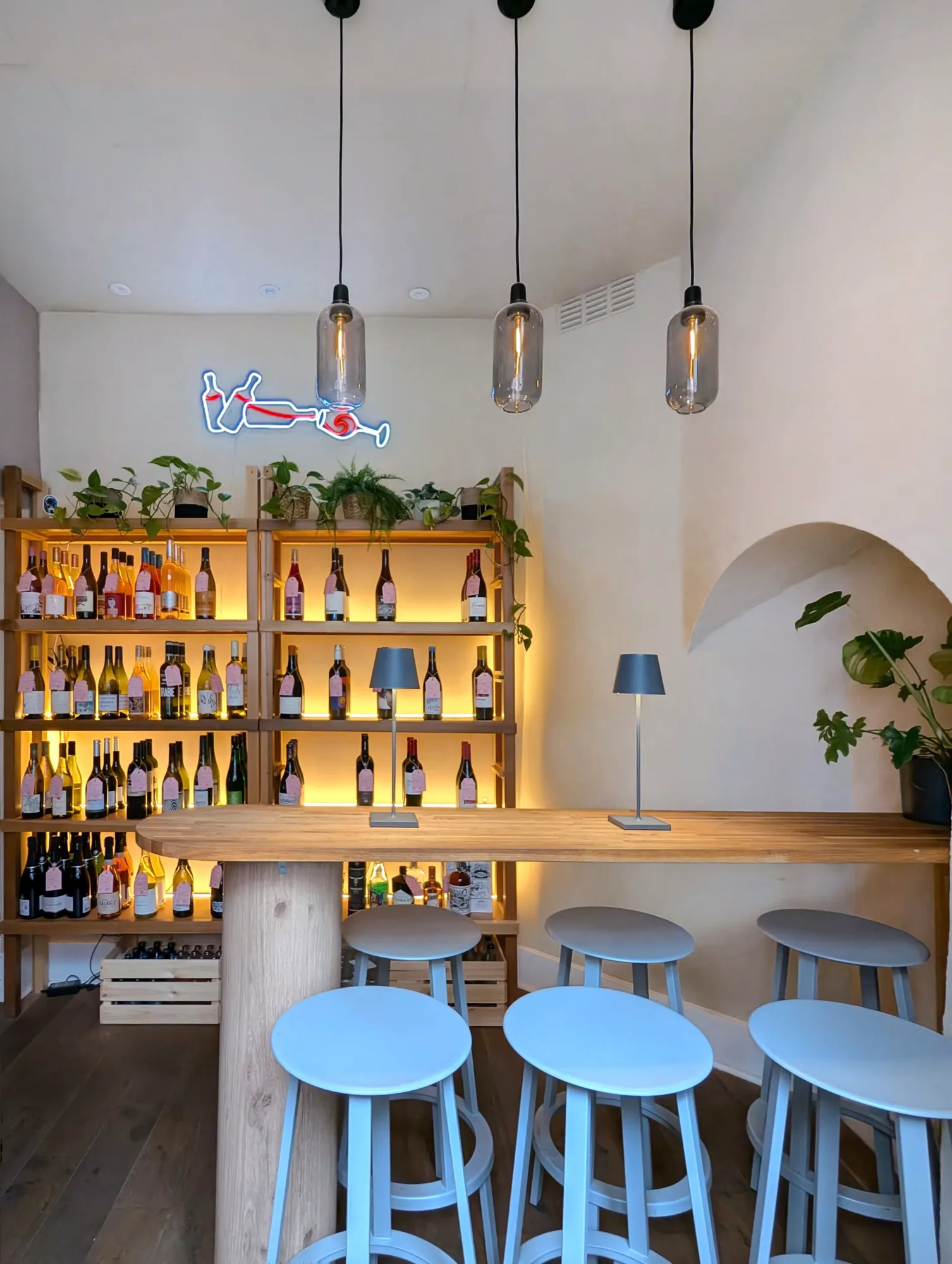 Interior of Tiny Wine