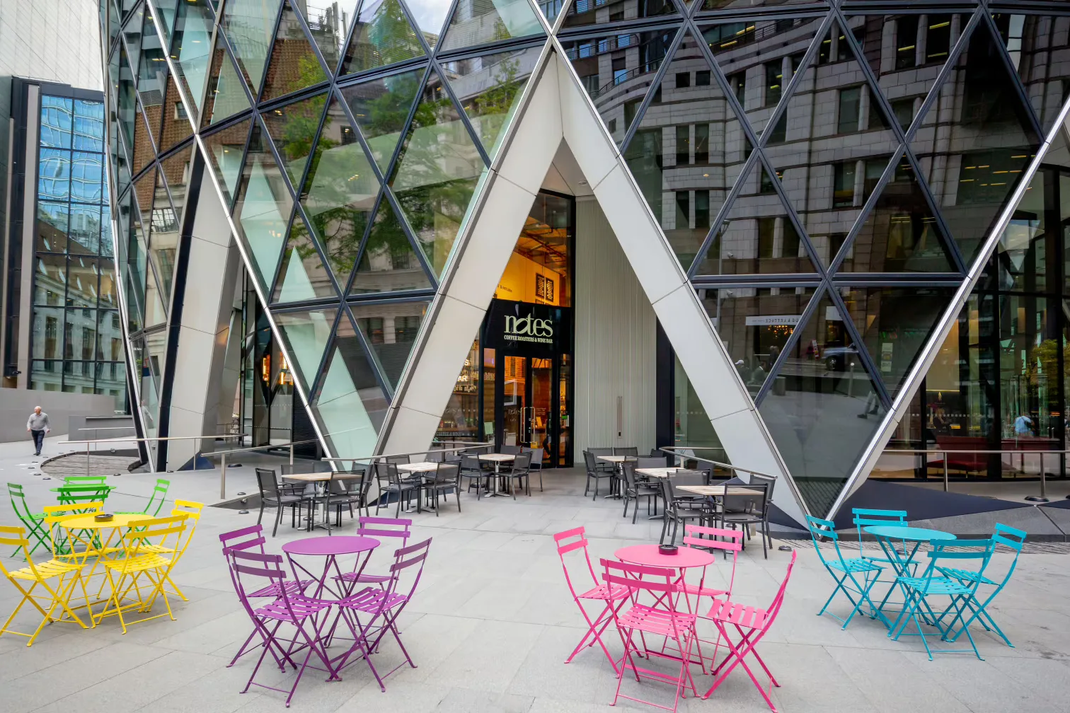 Interior of Notes Coffee & Bars - The Gherkin