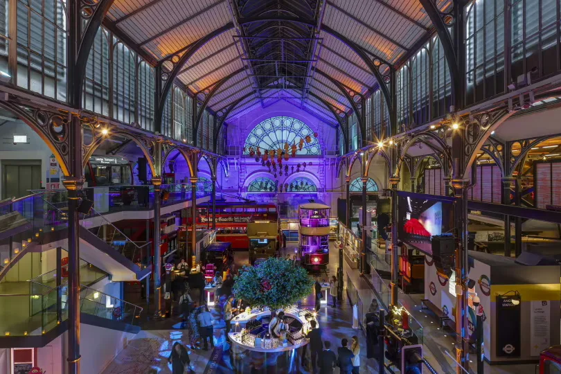 Interior of London Transport Museum